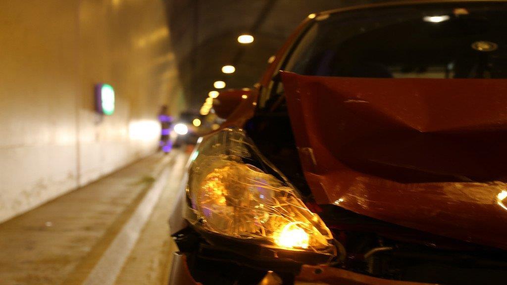 Auffahrunfall im Hieflertunnel