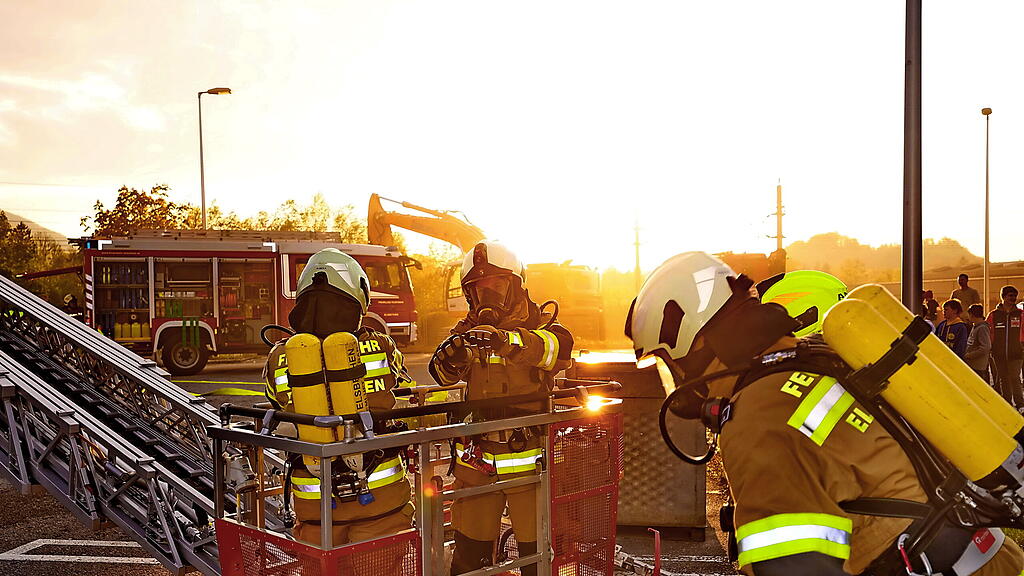 Feuerwehr-Übung in Elsbethen