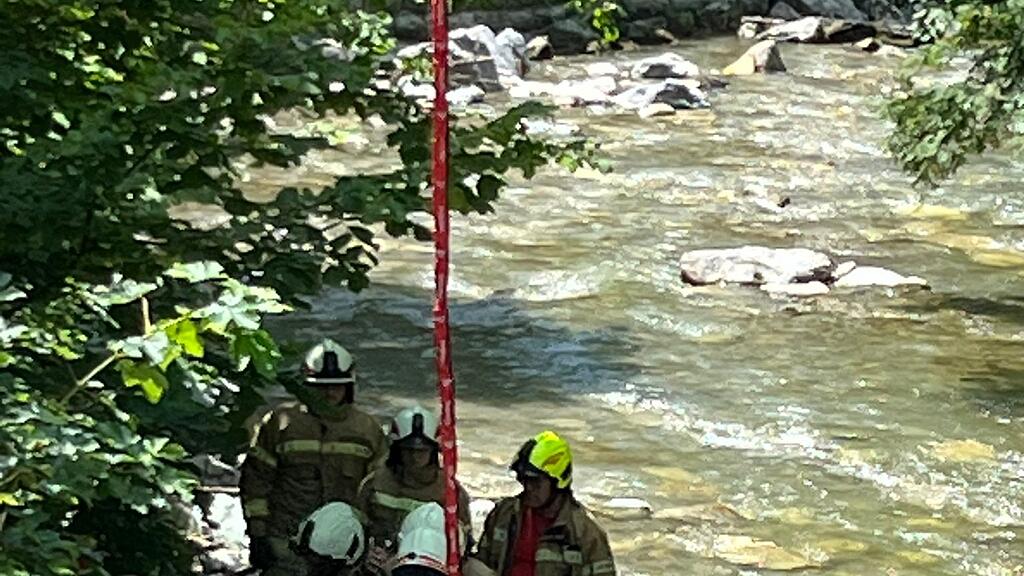Motorradunfall Bachbett Bischofshofen