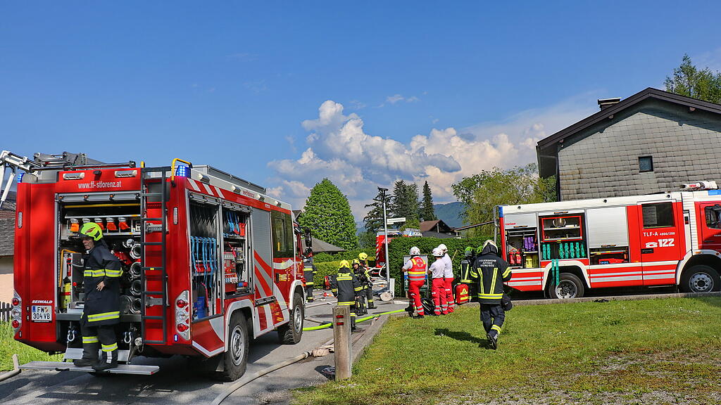 Dachstuhlbrand in St. Lorenz