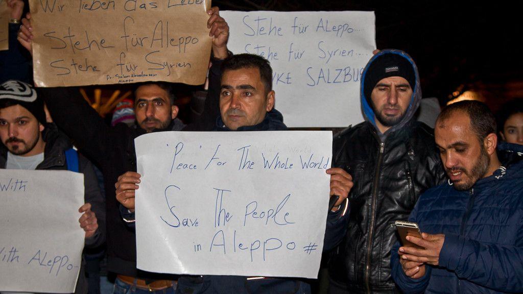 Gedenk-Demonstration für Aleppo in Salzburg I