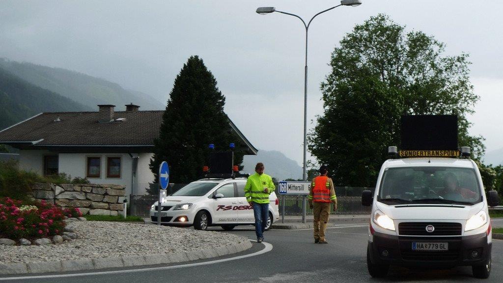 Schwertransport nach Uttendorf