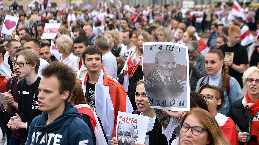 Massenprotest in Minsk