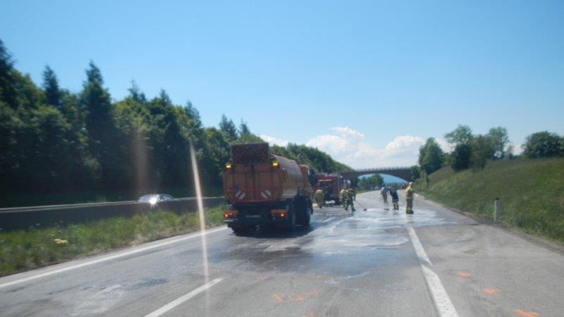 Lkw-Crash auf A1