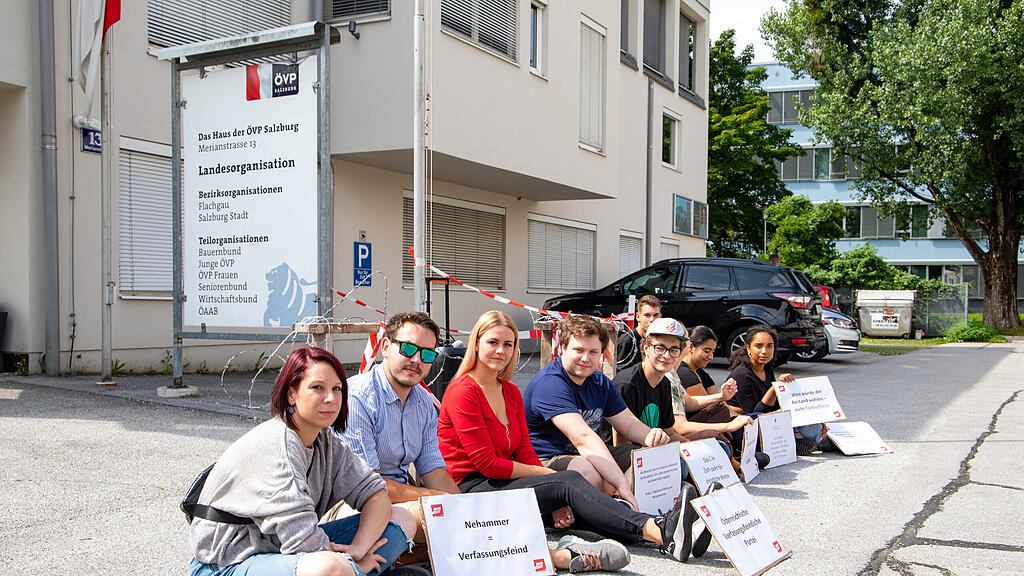 JUSOS Sitzstreik