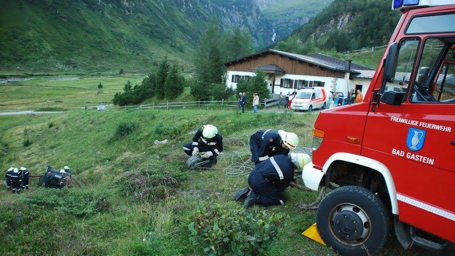 Pkw-Absturz in Sportgastein