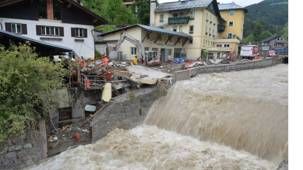 Hochwasser, Tag2: Aufräumen in Hüttau