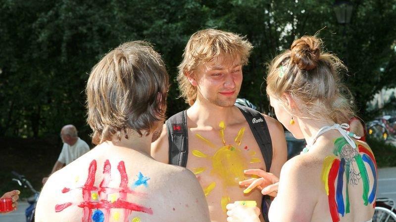 World Naked Bike Ride in Salzburg