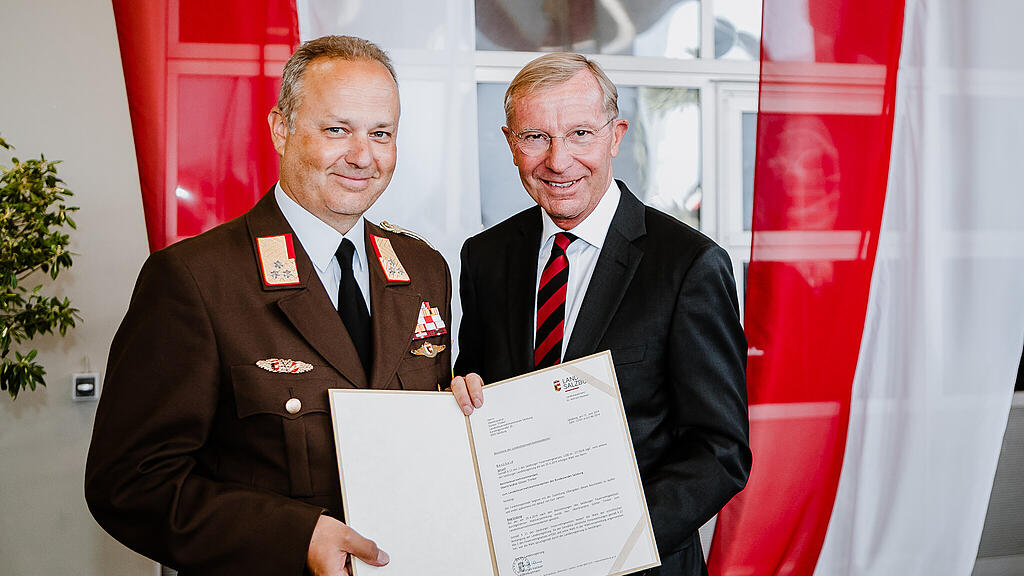 Kommandoübergabe im Landesfeuerwehrverband