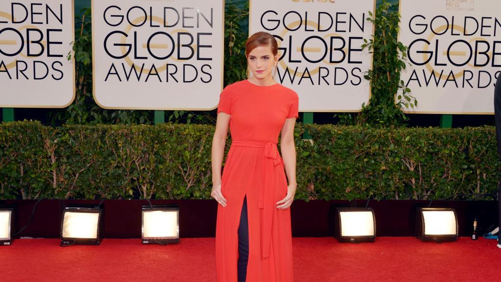 Farbenfrohe Kleider bei den 71. Golden Globes