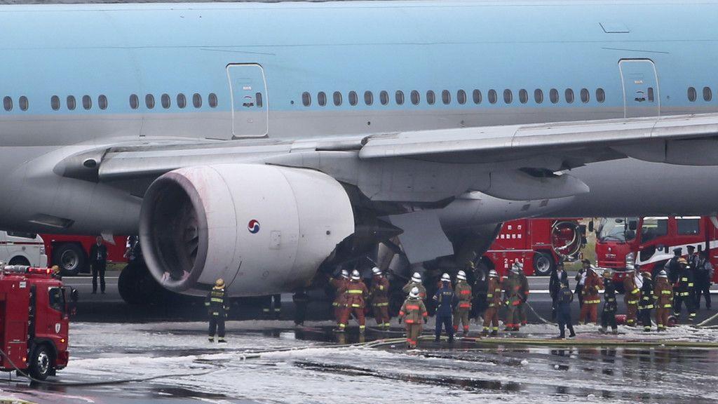 Korean Air in Tokio: Hunderte Menschen aus brennendem Flugzeug gerettet