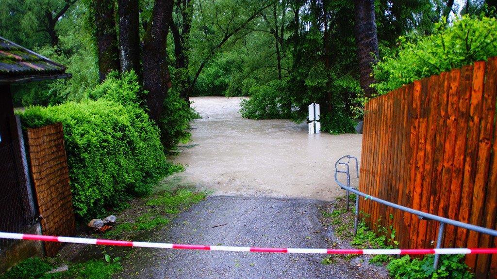 Hochwasser in Oberndorf