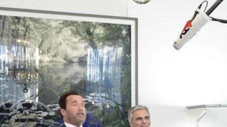 Faymann empfing Arnold Schwarzenegger im Kanzleramt