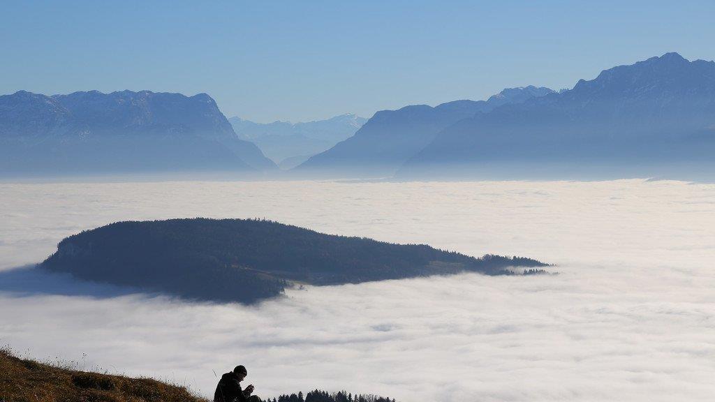 Sonne tanken am Gaisberg