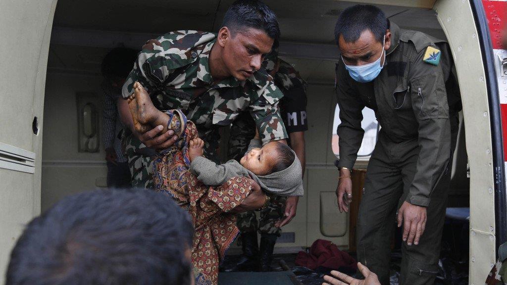 Hilfe nach Erdbeben in Nepal