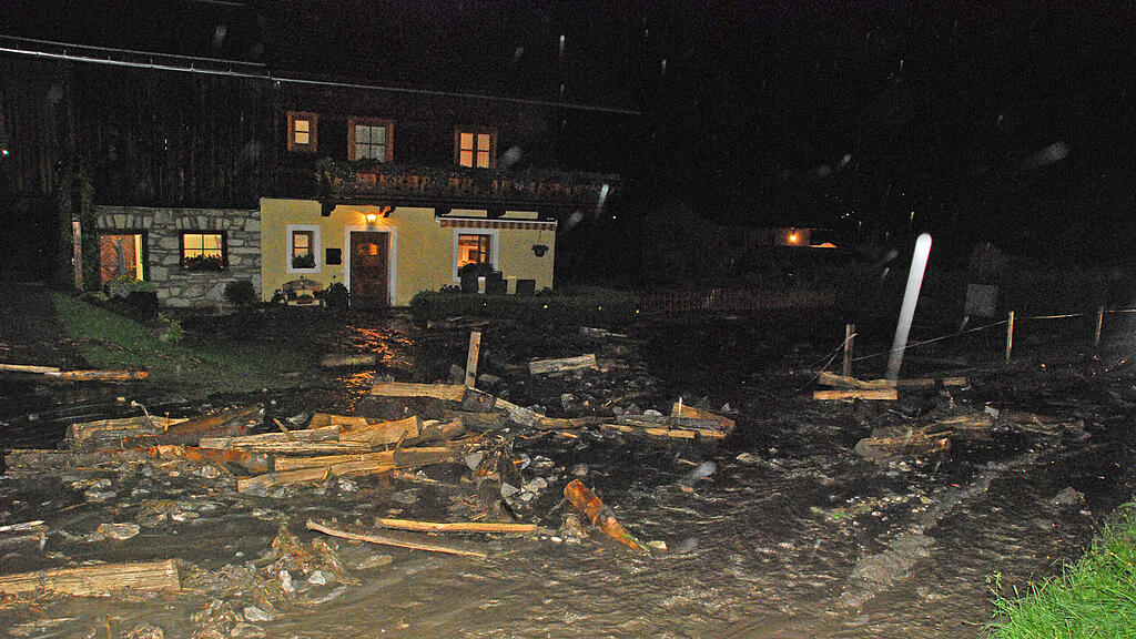 Unwetter im Gasteinertal