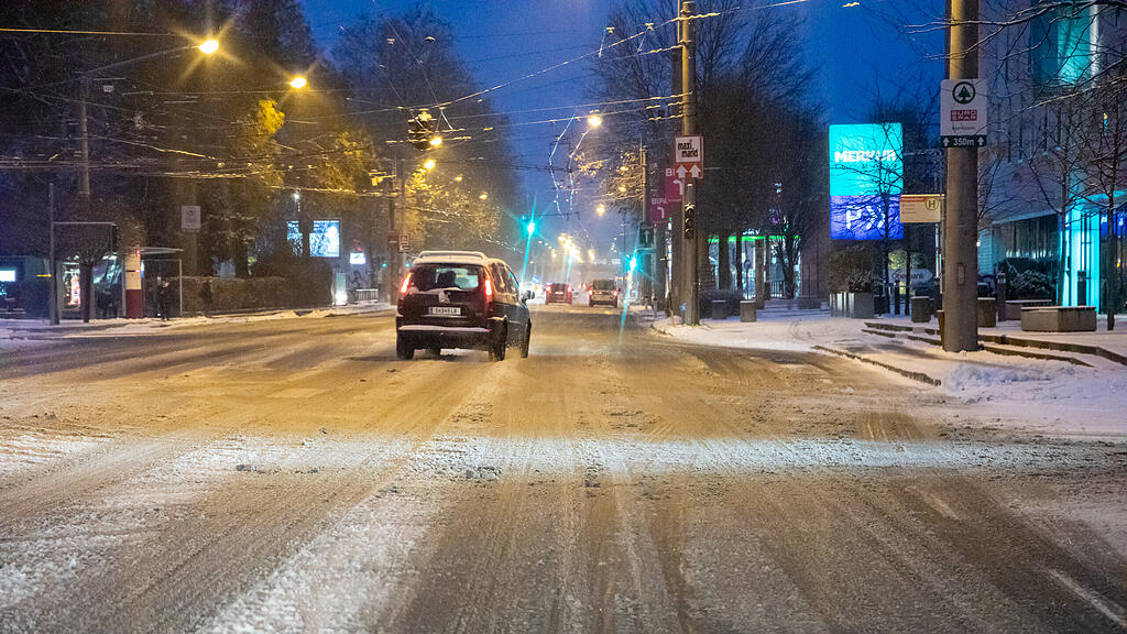 Erster Schnee in Salzburg