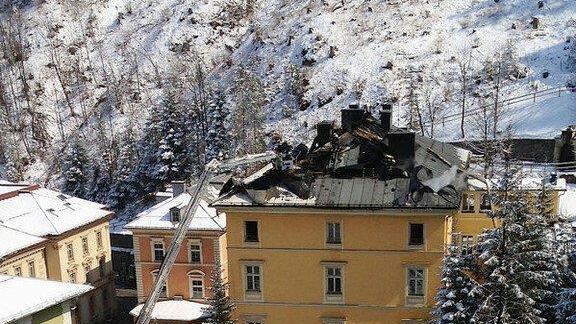 Brand im "Badeschloss"