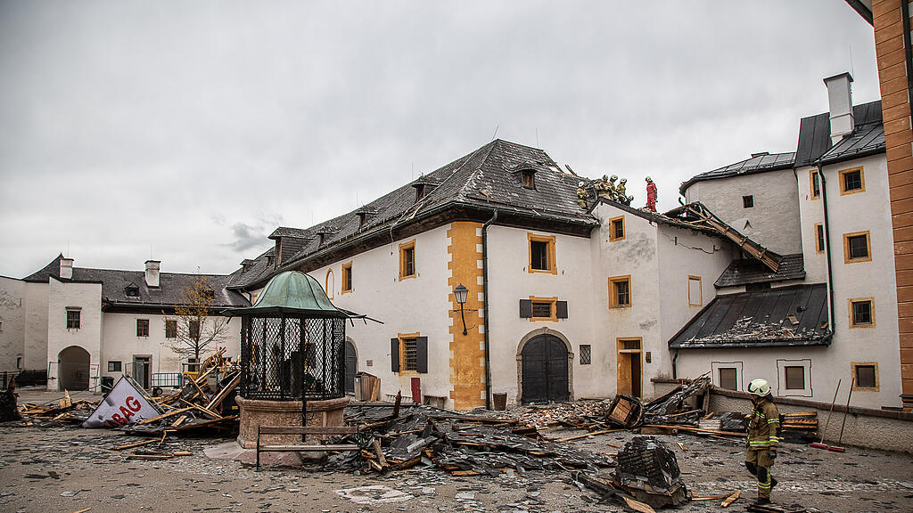 Schäden auf Festung