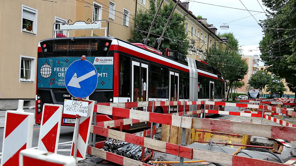 Straßensperren rund um Großbaustelle in Salzburg-Lehen