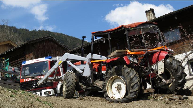 Traktorabsturz, Bramberg, Pinzgau