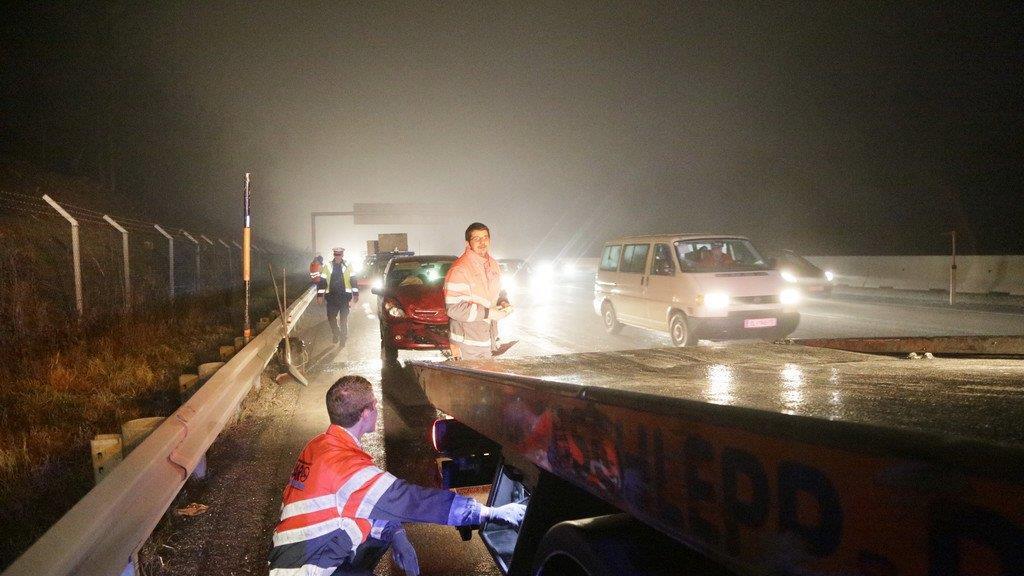 Stau nach Auffahrunfall auf A1