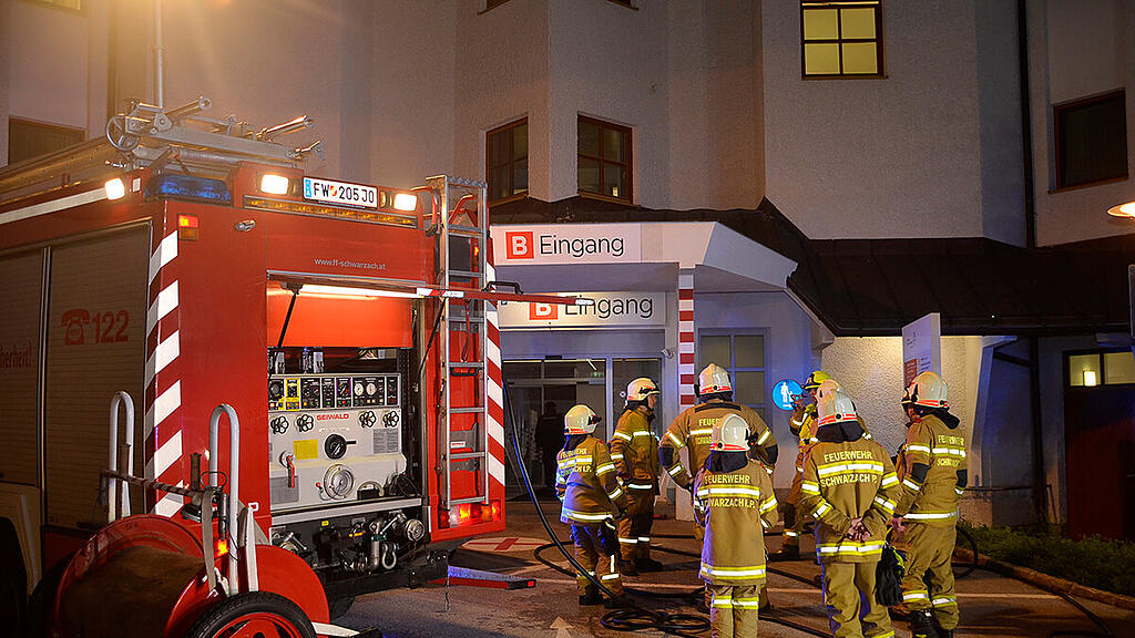 Feuerwehreinsatz Krankenhaus Schwarzach