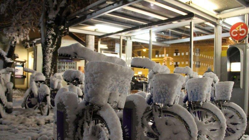 Erster Schnee in Salzburg