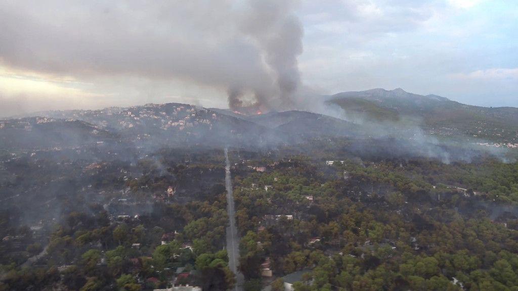 Waldbrand in Athen: Tag 2