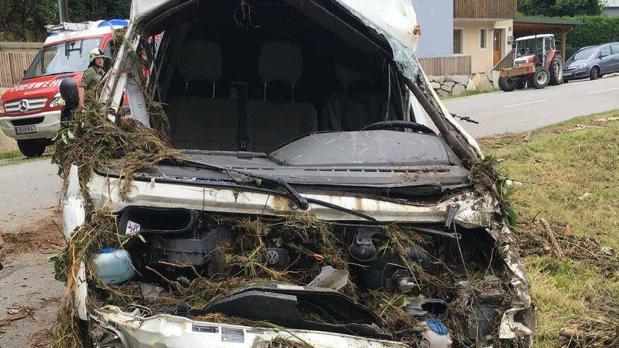 Aufräumarbeiten in Schärding und Umgebung nach Unwetter