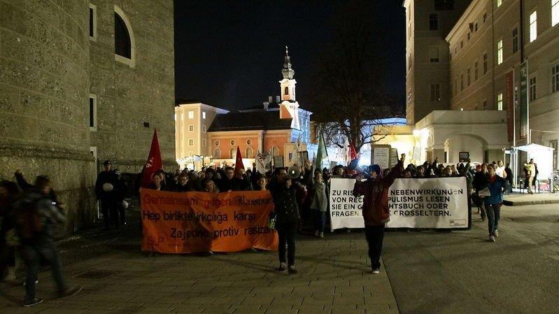 Demo gegen Strache
