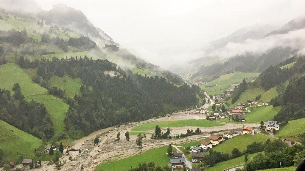 Zu Überschwemmungen kam es im August in Mittersill.