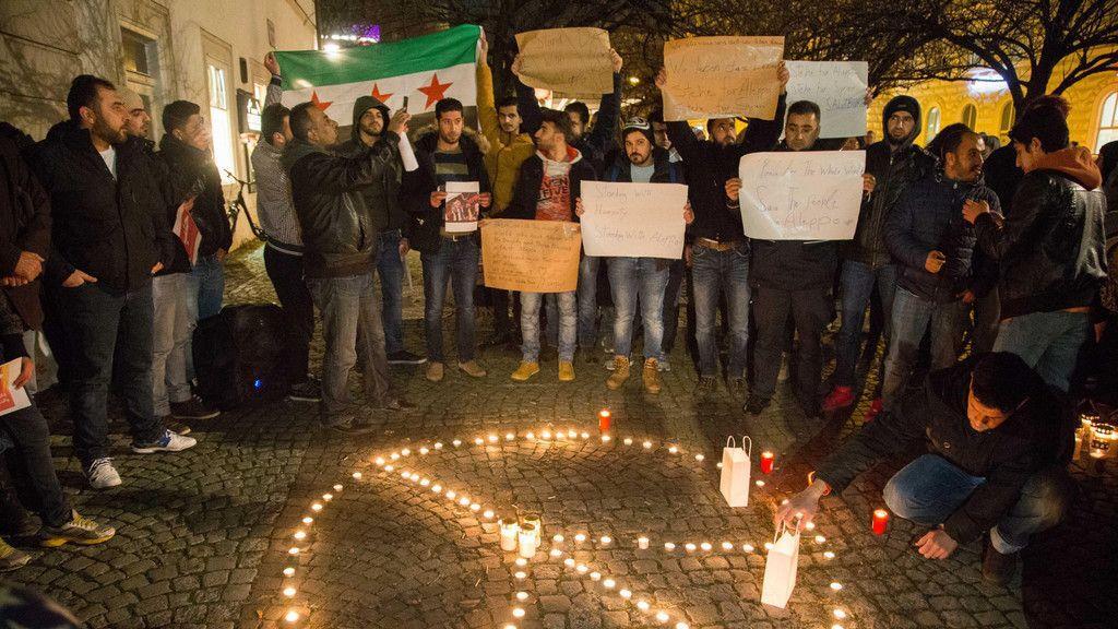 Mahnwache für Aleppo in Salzburg II