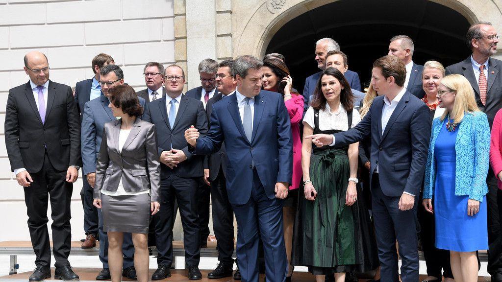 Regierungstreffen in Linz