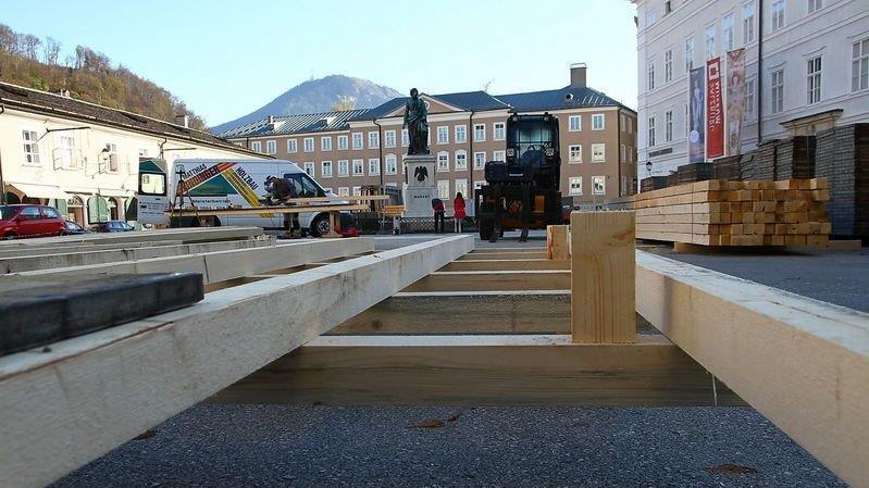 Natureis wird aufgebaut