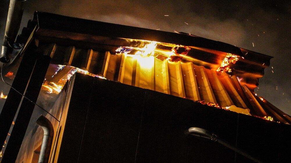 Großbrand in Weng
