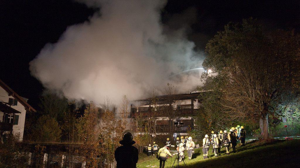 Hotelbrand in Bischofswiesen