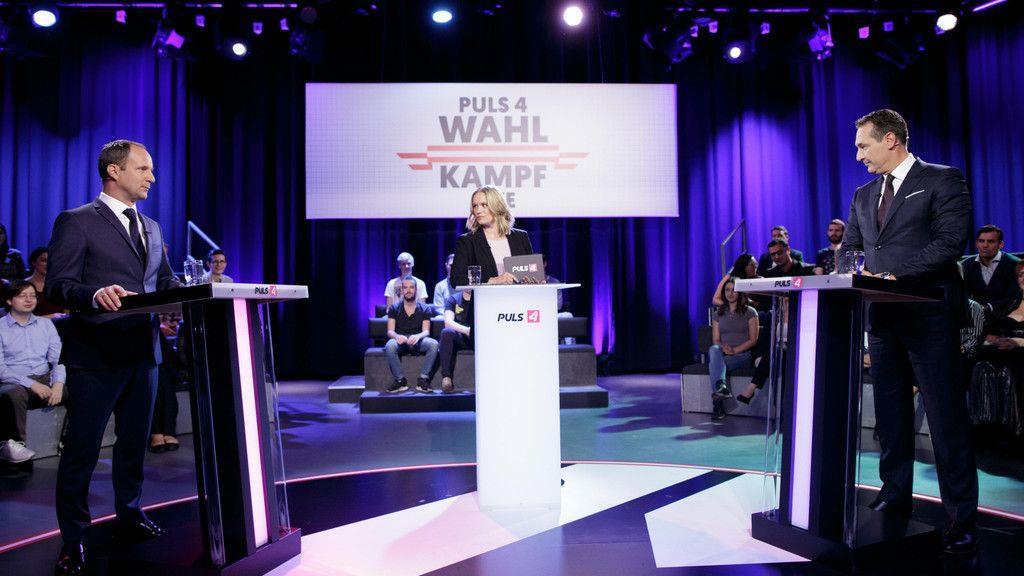 TV-Duell Puls 4 11. September