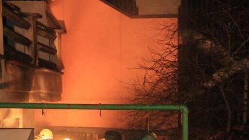 Holzlager in Brand