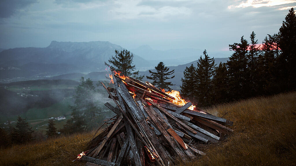 Sonnwendfeuerbrennen Spielberg
