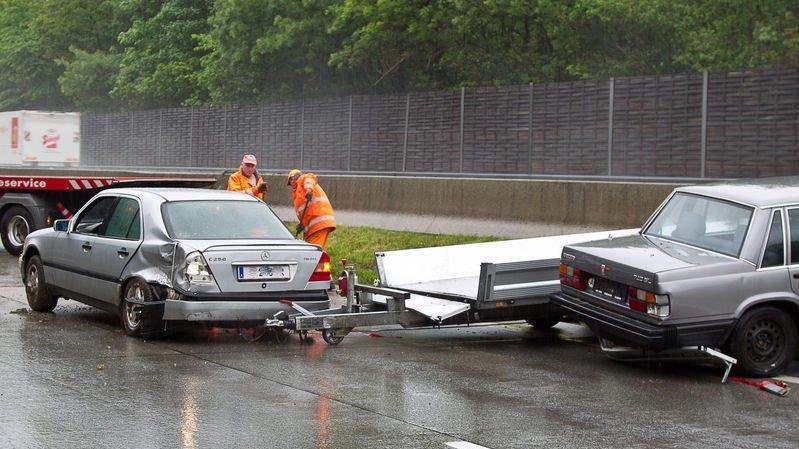 Crash auf A1 bei Thalgau