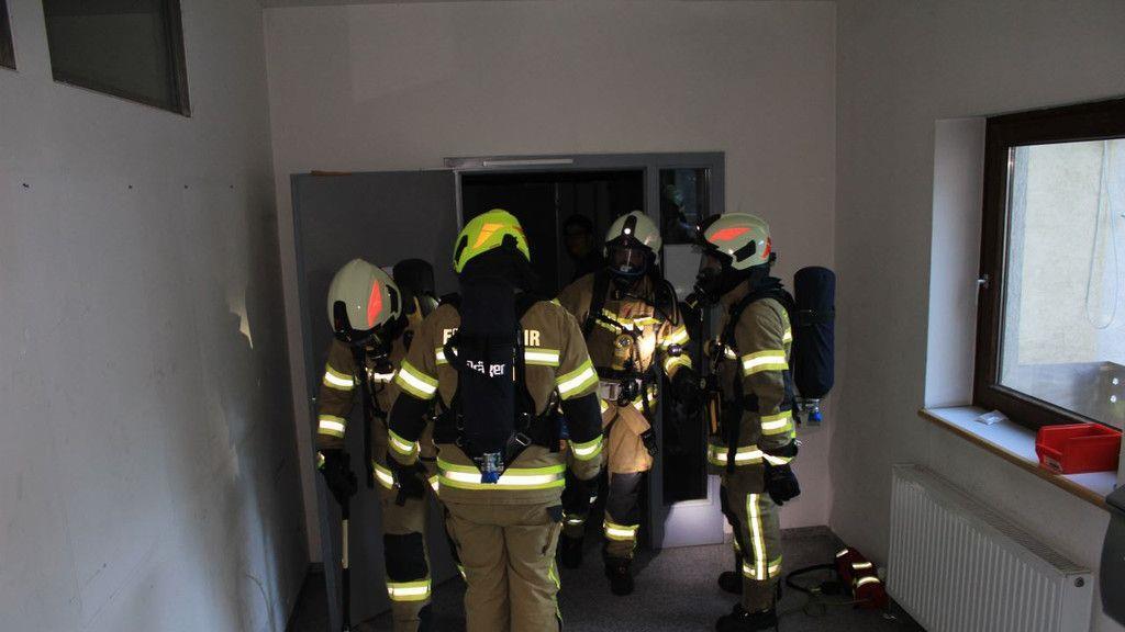 Übung Feuerwehr Grödig
