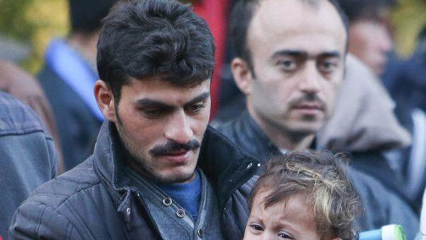Flüchtlinge an der Grenze zwischen Oberösterreich und Deutschland
