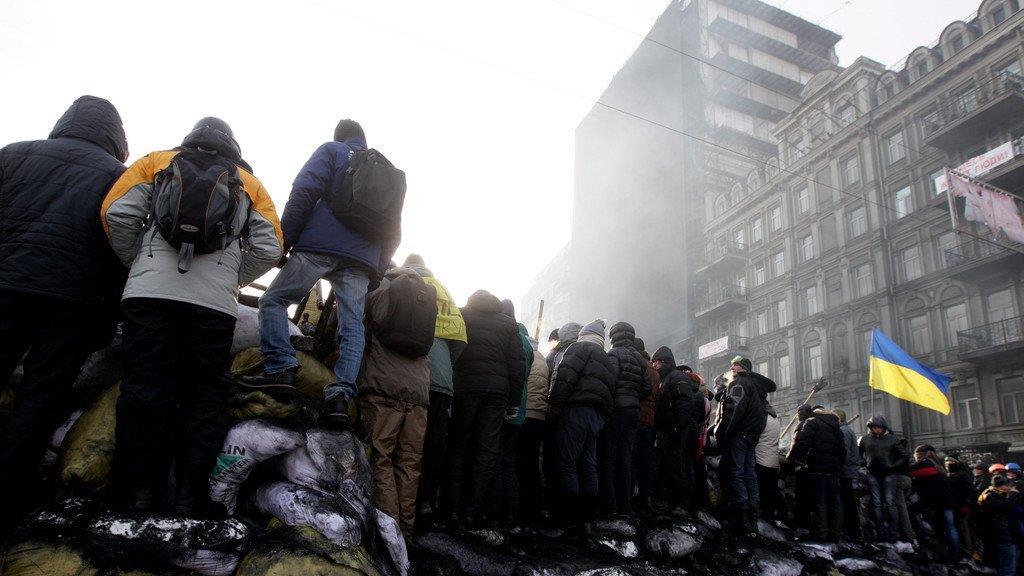 Machtkampf in der Ukraine: Proteste in Kiew