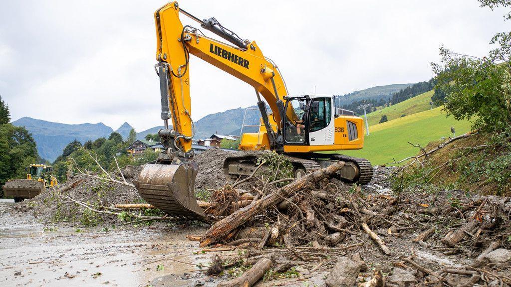 Schwere Unwetter: Aufräumarbeiten im Glemmtal I