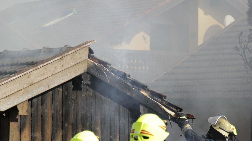 Wohnmobil in Flammen