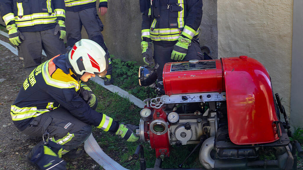 Übung Berufsfeuerwehr Kapuzinerberg