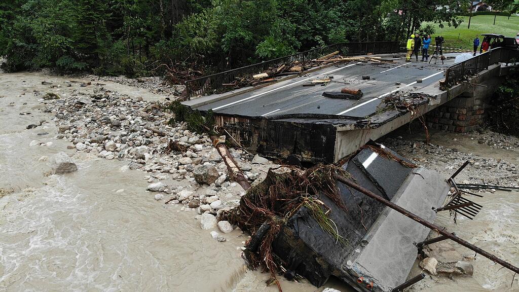 Hochwasser in Ru\u00dfbach