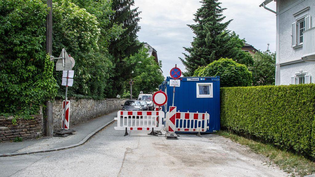 Baustelle an der Alten Grazer Bundesstraße