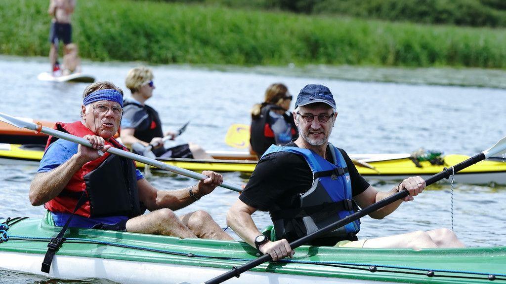 SUP-Rennen am Wallersee